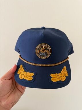 Melin Coronado Hydro Captain Collection Navy & Gold Men's SnapBack